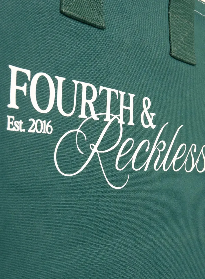 Women Forrest Green Fourth Branded Tote Bag 8211 Josephine 4th and Reckless Athleisure