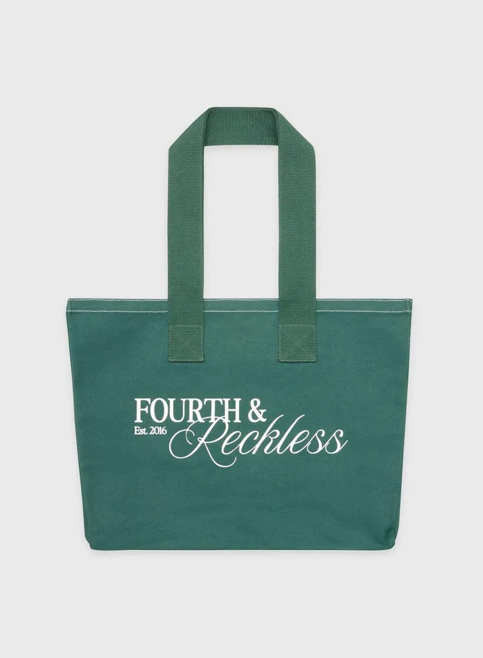 Women Forrest Green Fourth Branded Tote Bag 8211 Josephine 4th and Reckless Athleisure