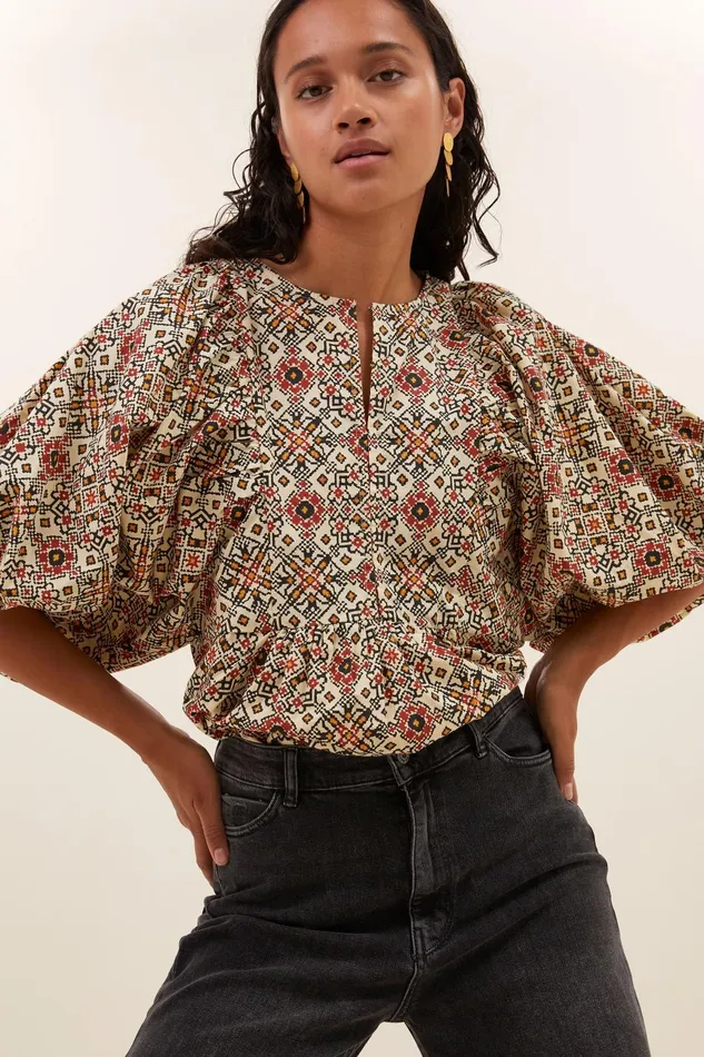 Women Gabie Rohin Blouse Rohin Print Bybar Blouses