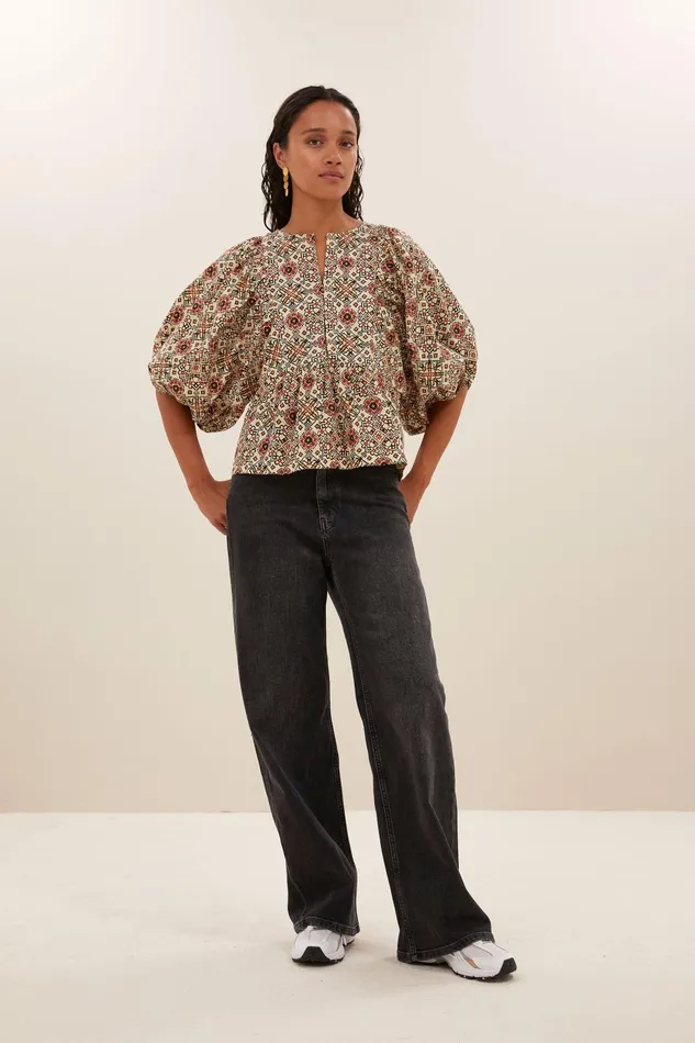 Women Gabie Rohin Blouse Rohin Print Bybar Blouses Women Gabie Rohin Blouse Rohin Print Bybar Blouses