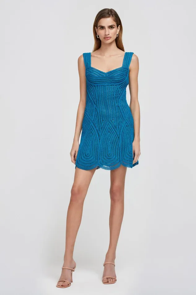 Women Georgeta Dress Phthalo Blue Jonathan Simkhai Dresses and Jumpsuits