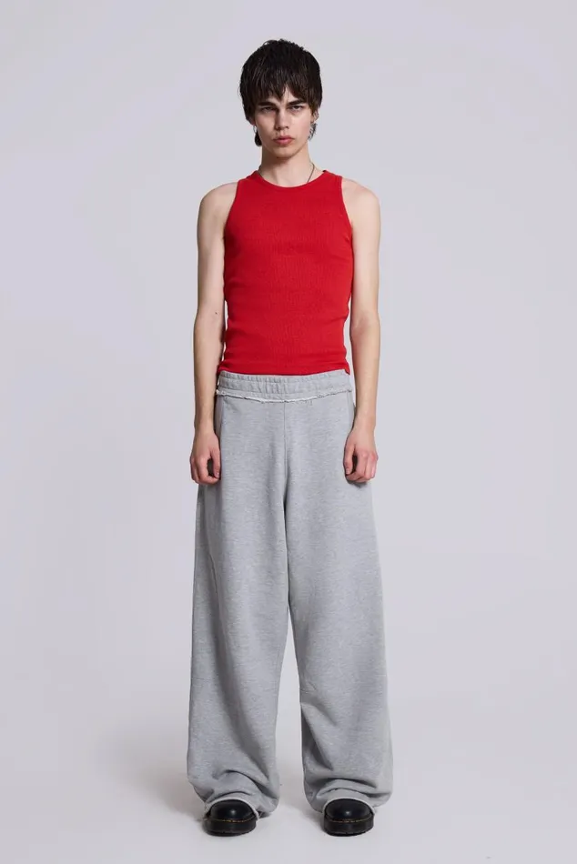 Women Grey Marl Monster Joggers Jaded London Joggers and Sweatpants