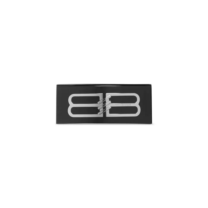 Women Hair Accessories Balenciaga Bb Icon Hair Clip In Black