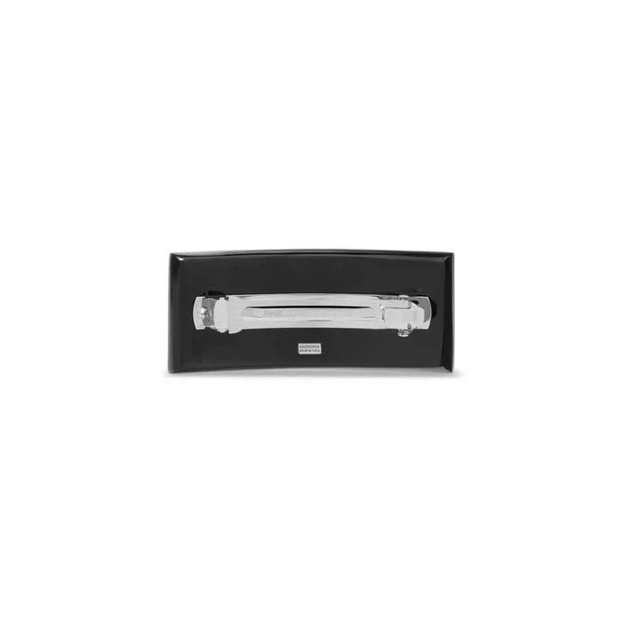 Women Hair Accessories Balenciaga Bb Icon Hair Clip In Black