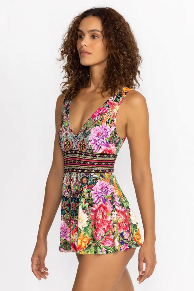 Women HANNAH SKIRTED ONE PIECE Hannah Johnny Was Swim and Resort Women HANNAH SKIRTED ONE PIECE Hannah Johnny Was Swim and Resort