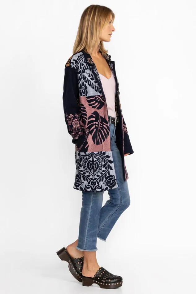 Women HARLOW JACKET Navy Johnny Was Outerwear Women HARLOW JACKET Navy Johnny Was Outerwear