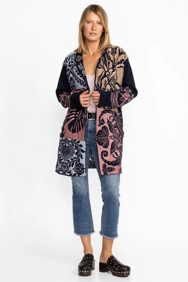 Women HARLOW JACKET Navy Johnny Was Outerwear Women HARLOW JACKET Navy Johnny Was Outerwear