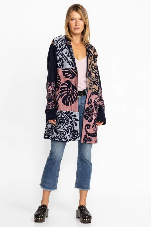 Women HARLOW JACKET Navy Johnny Was Outerwear Women HARLOW JACKET Navy Johnny Was Outerwear