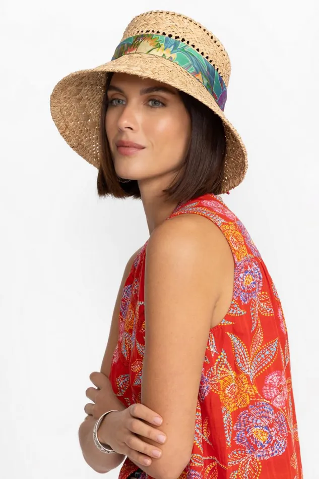 Women HELENA BUCKET HAT Natural Johnny Was Hats Women HELENA BUCKET HAT Natural Johnny Was Hats