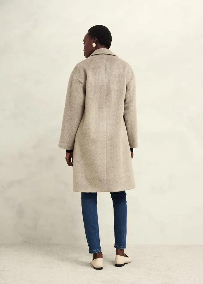 Women HOBBS Coats and Jackets Bhavina Wool Blend Coat Neutral