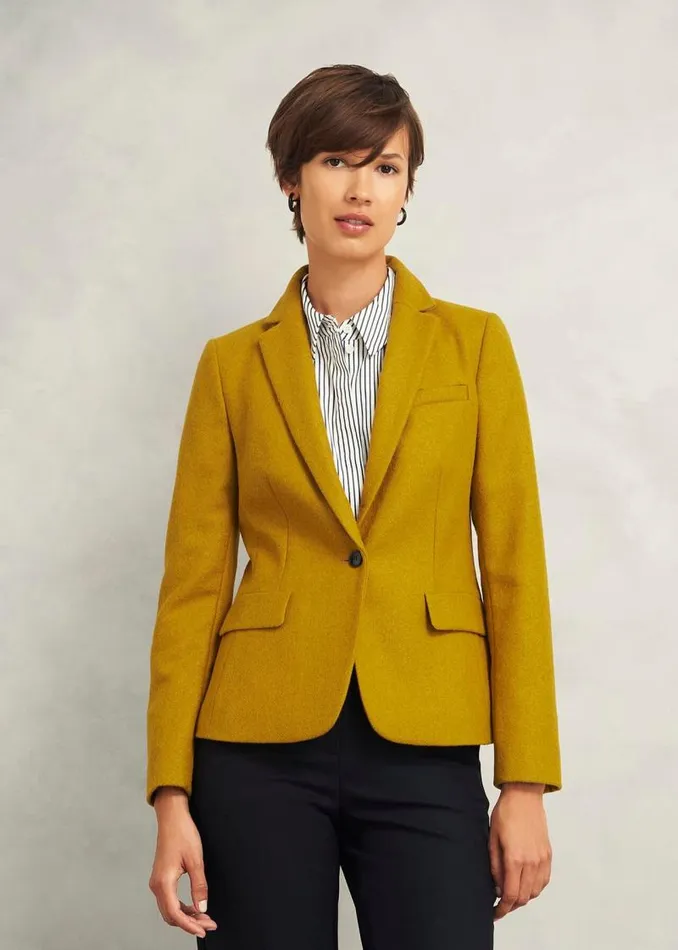 Women HOBBS Coats and Jackets Blake Wool Jacket Ochre