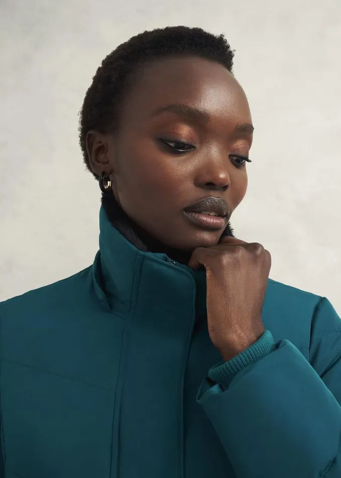 Women HOBBS Coats and Jackets Jaymie Puffer Kyanite Green