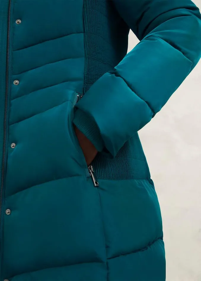Women HOBBS Coats and Jackets Jaymie Puffer Kyanite Green