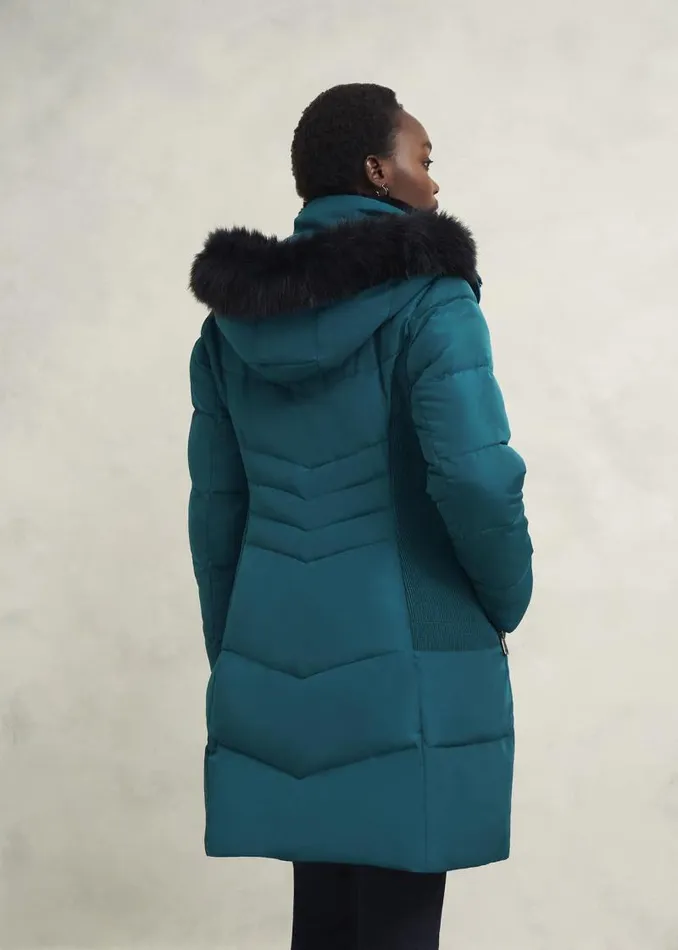 Women HOBBS Coats and Jackets Jaymie Puffer Kyanite Green