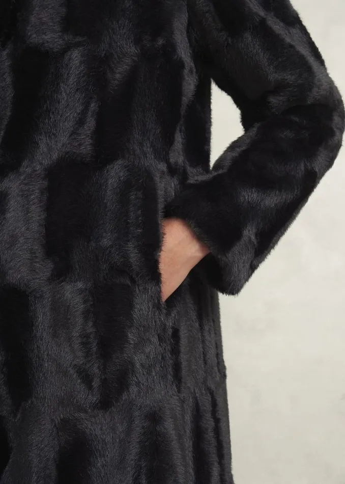Women HOBBS Coats and Jackets Rosanne Faux Fur Coat Black