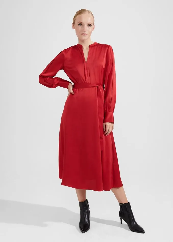 Women HOBBS Dresses and Jumpsuits Arlette Dress Currant Red
