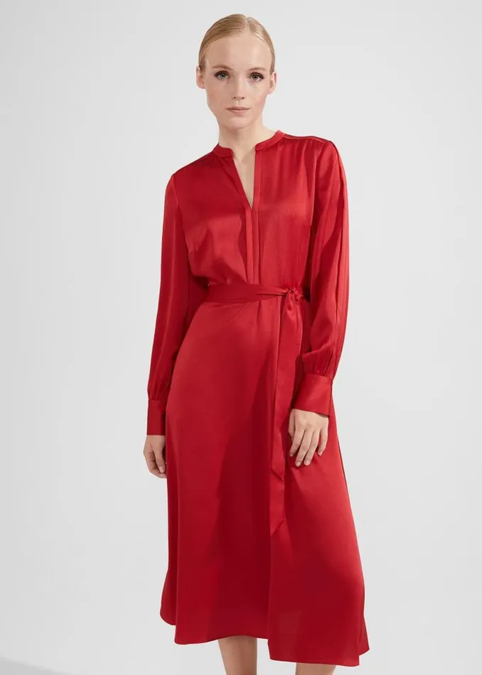 Women HOBBS Dresses and Jumpsuits Arlette Dress Currant Red