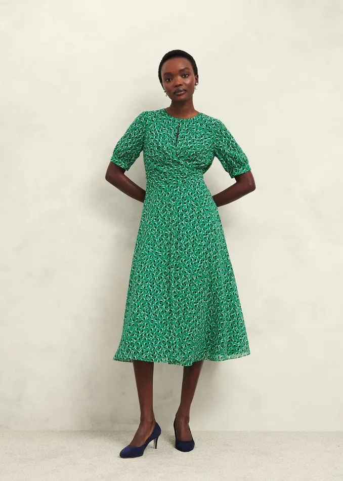 Women HOBBS Dresses and Jumpsuits Bridget Dress Green Multi