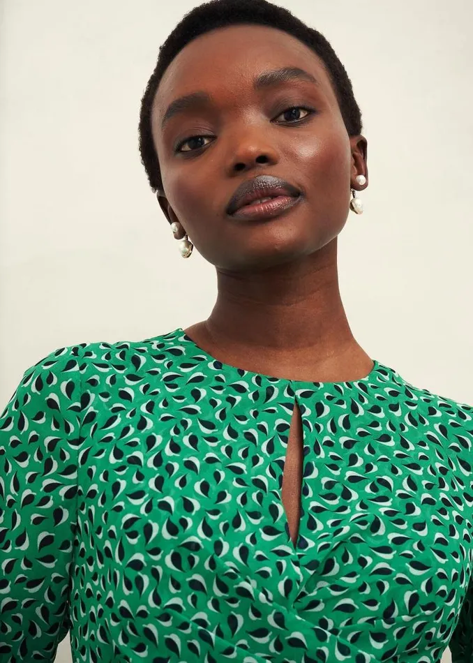 Women HOBBS Dresses and Jumpsuits Bridget Dress Green Multi