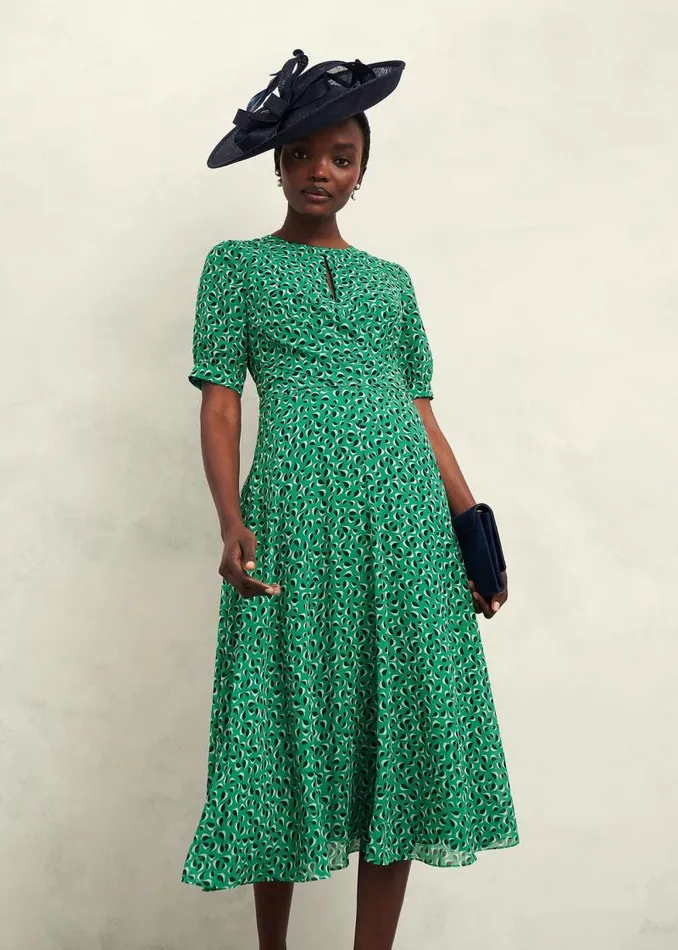 Women HOBBS Dresses and Jumpsuits Bridget Dress Green Multi