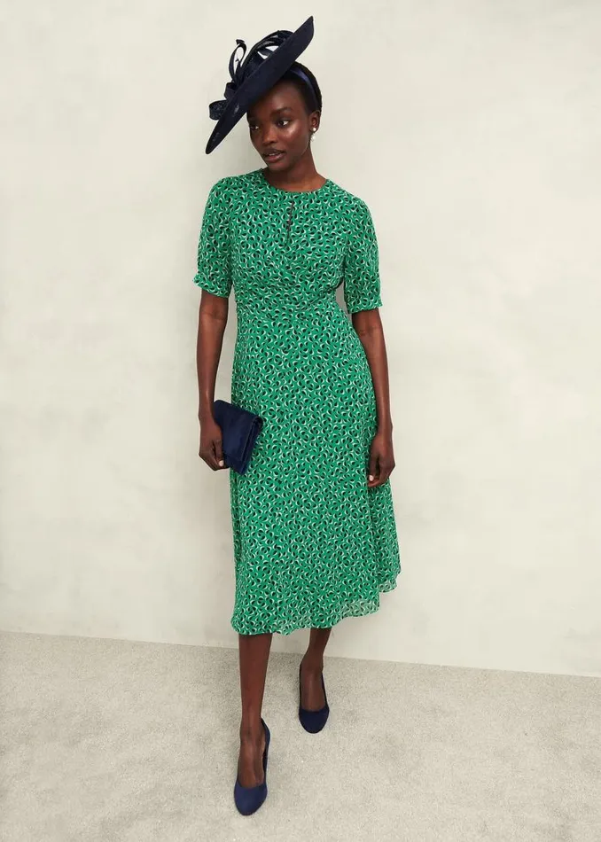 Women HOBBS Dresses and Jumpsuits Bridget Dress Green Multi