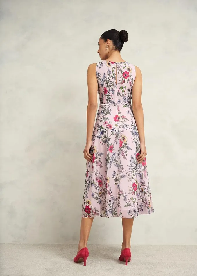 Women HOBBS Dresses and Jumpsuits Carly Dress Pale Pink Multi