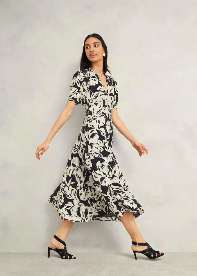 Women HOBBS Dresses and Jumpsuits Chiltern Dress Black Cream