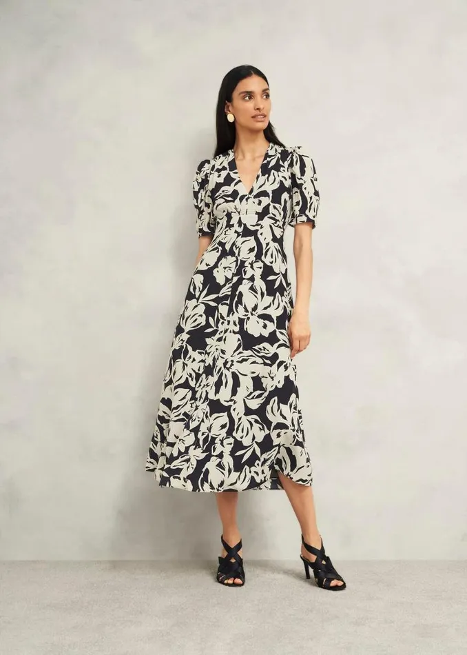Women HOBBS Dresses and Jumpsuits Chiltern Dress Black Cream