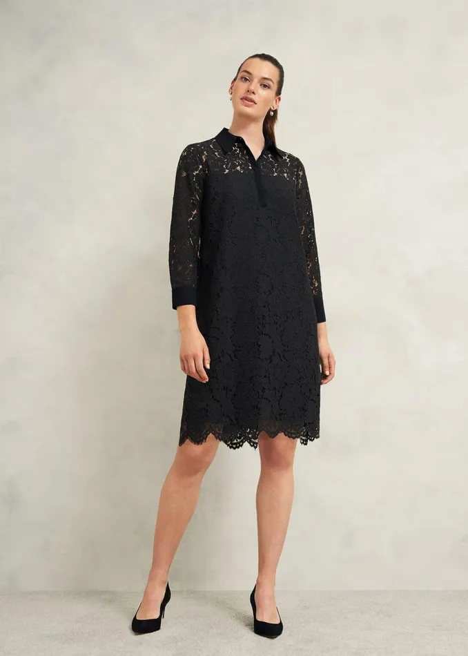 Women HOBBS Dresses and Jumpsuits Marciella Lace Dress Black