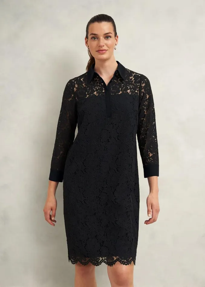 Women HOBBS Dresses and Jumpsuits Marciella Lace Dress Black
