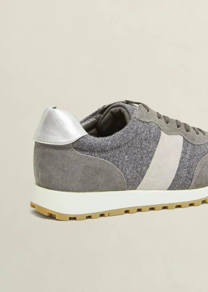 Women HOBBS Flats Ellis Trainers Grey