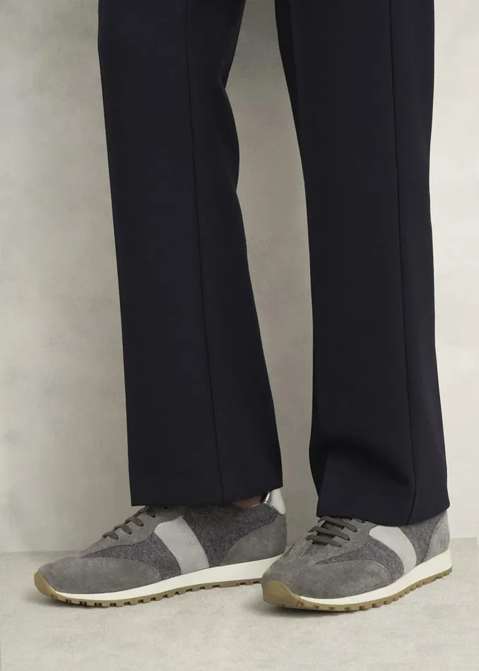 Women HOBBS Flats Ellis Trainers Grey