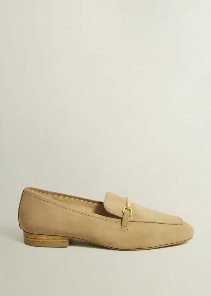 Women HOBBS Flats Raegan Suede Loafers Camel