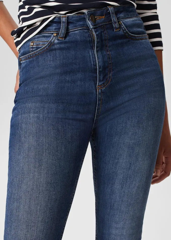 Women HOBBS Jeans Gia Sculpting Jeans Mid Wash