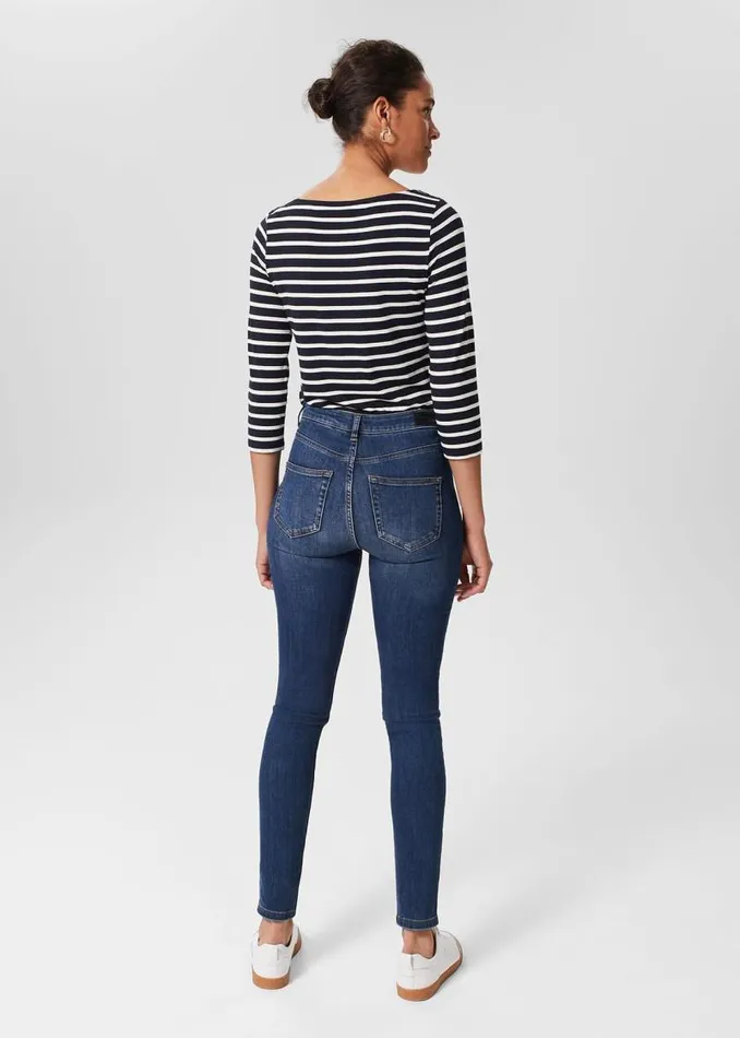 Women HOBBS Jeans Gia Sculpting Jeans Mid Wash