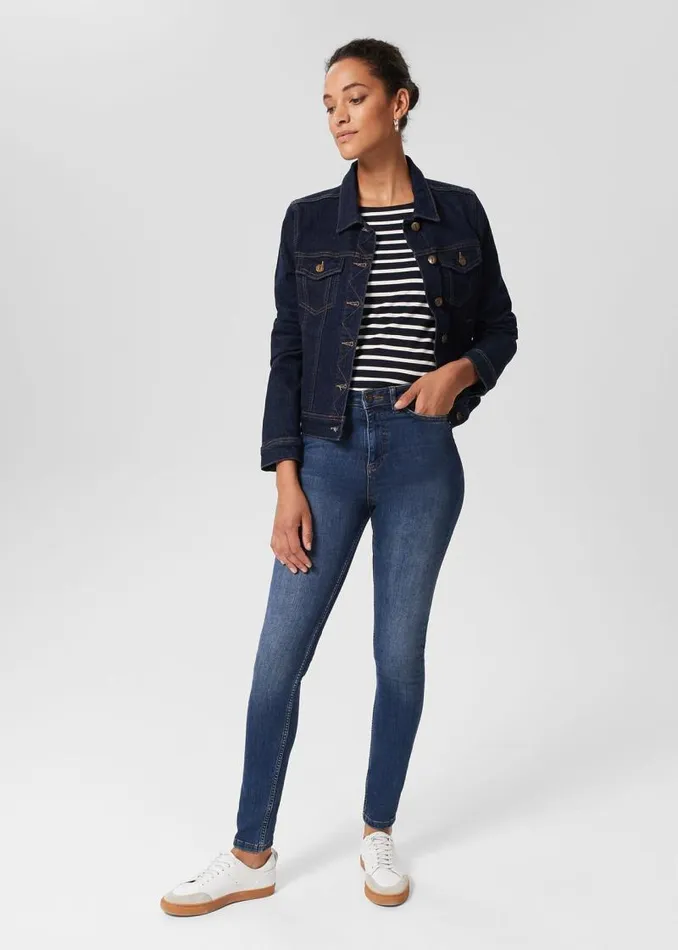 Women HOBBS Jeans Gia Sculpting Jeans Mid Wash