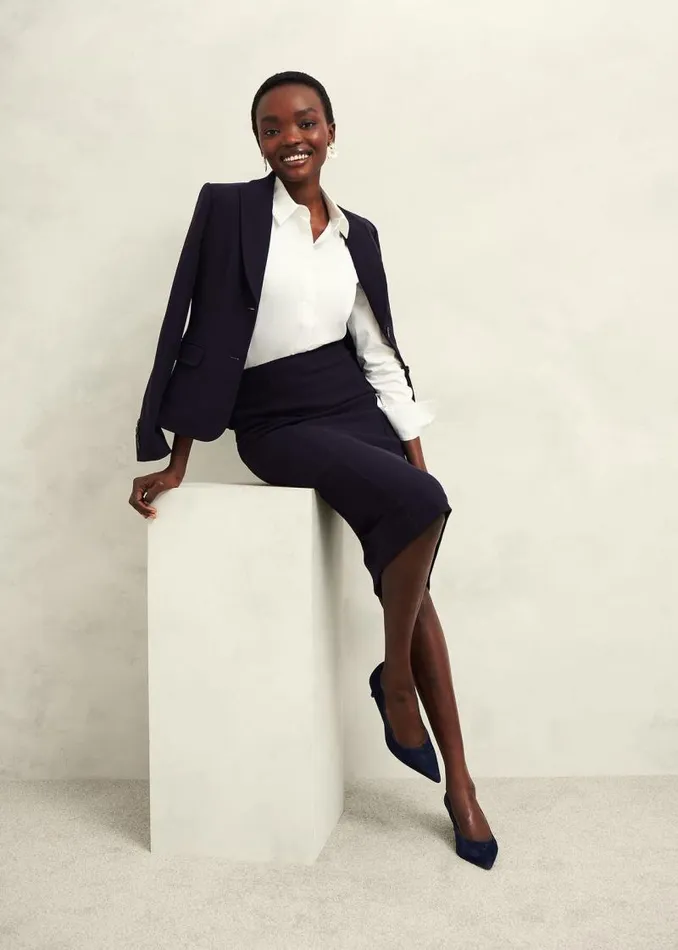 Women HOBBS Skirts Aly Skirt Navy