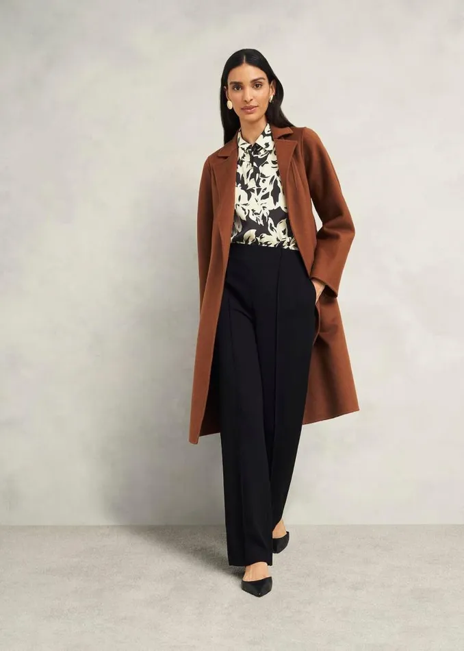 Women HOBBS Tops Askham Shirt Black Cream