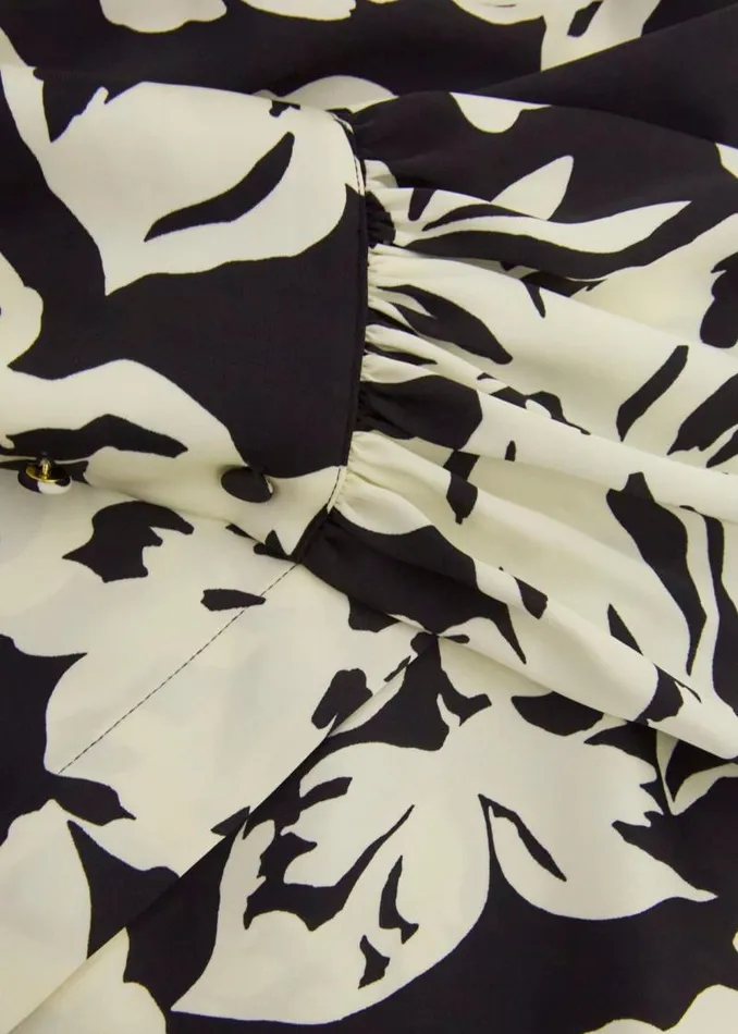 Women HOBBS Tops Askham Shirt Black Cream