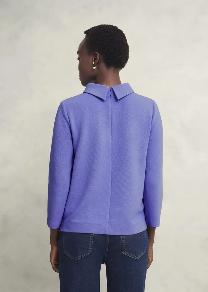 Women HOBBS Tops Tali Textured Top Deep Sky Blue
