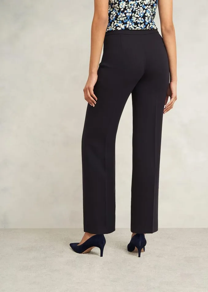 Women HOBBS Trousers Mel Wide Trouser Navy