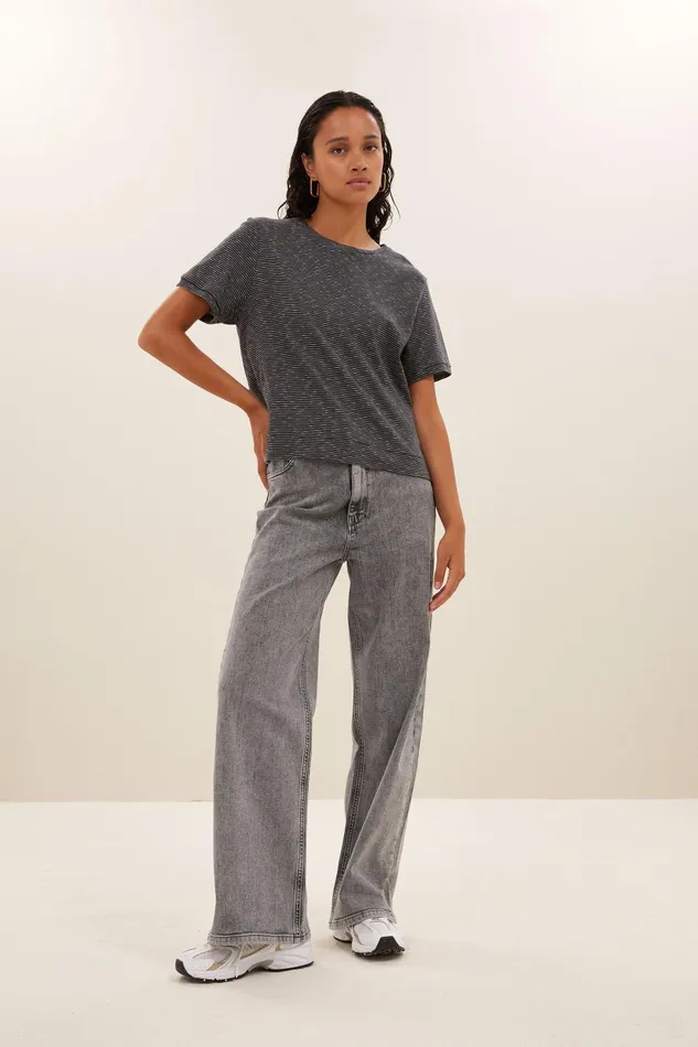 Women Hope Thin Stripe Top Jet Black Bybar Tops and Shirts Women Hope Thin Stripe Top Jet Black Bybar Tops and Shirts