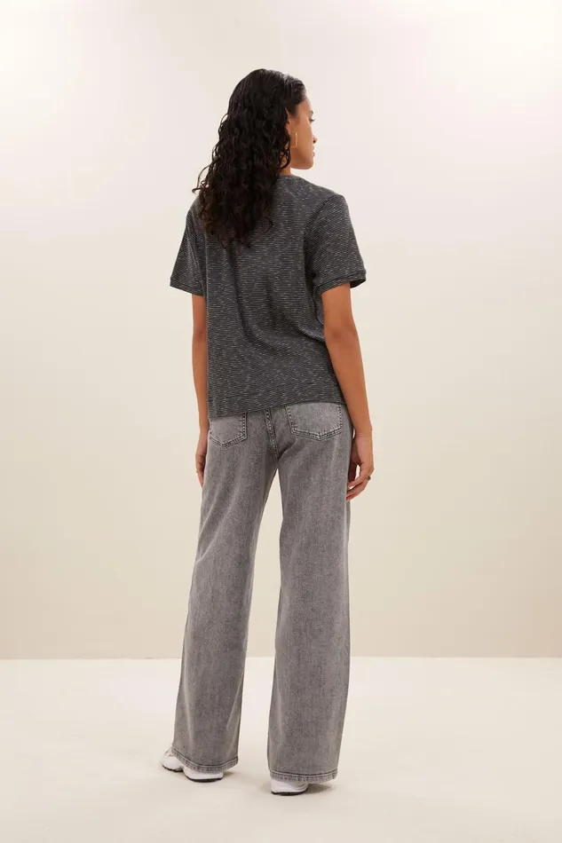 Women Hope Thin Stripe Top Jet Black Bybar Tops and Shirts Women Hope Thin Stripe Top Jet Black Bybar Tops and Shirts
