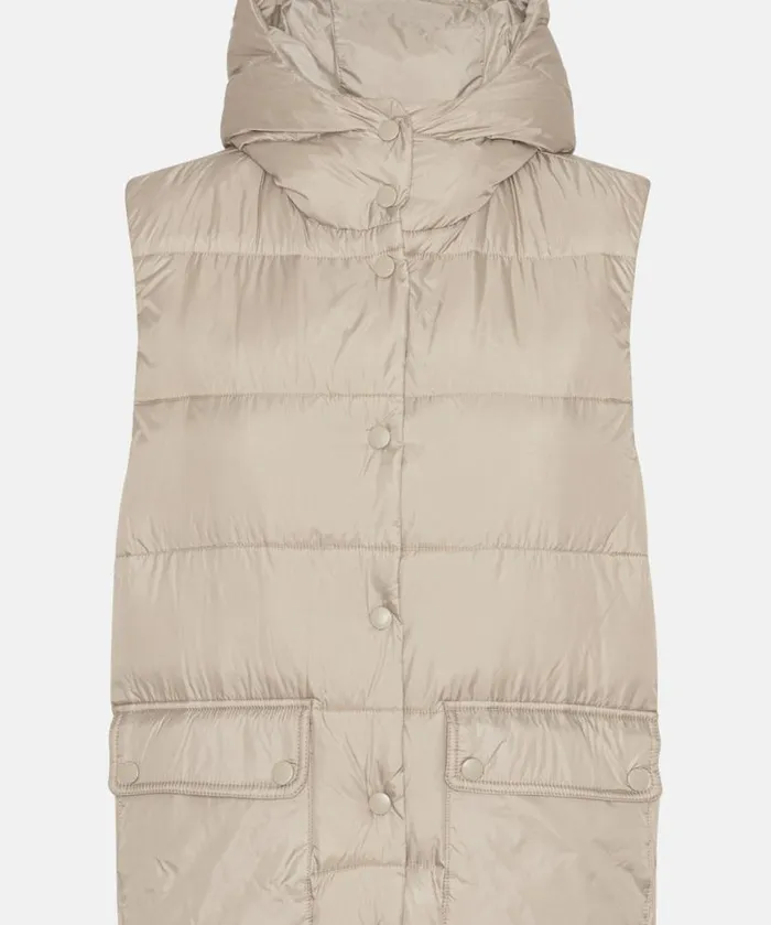 Women Ilse Jacobsen Down Vest 8211 Cobblestone