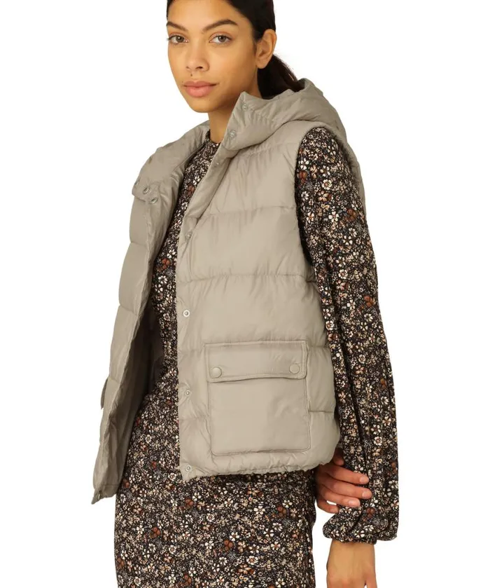 Women Ilse Jacobsen Down Vest 8211 Cobblestone