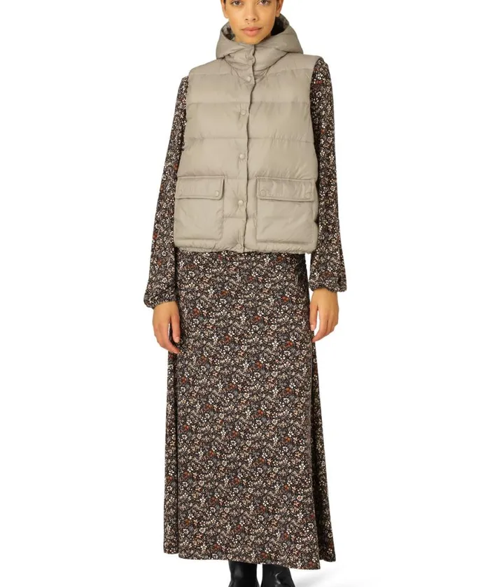 Women Ilse Jacobsen Down Vest 8211 Cobblestone