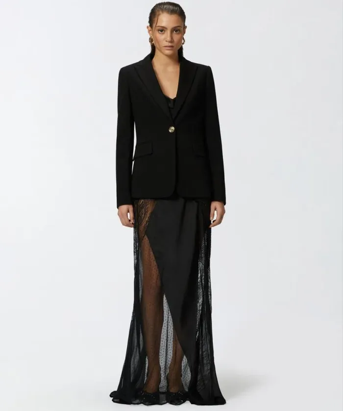 Women Jackets Pinko Singlebreasted Blazer Limo Black Women Jackets Pinko Singlebreasted Blazer Limo Black