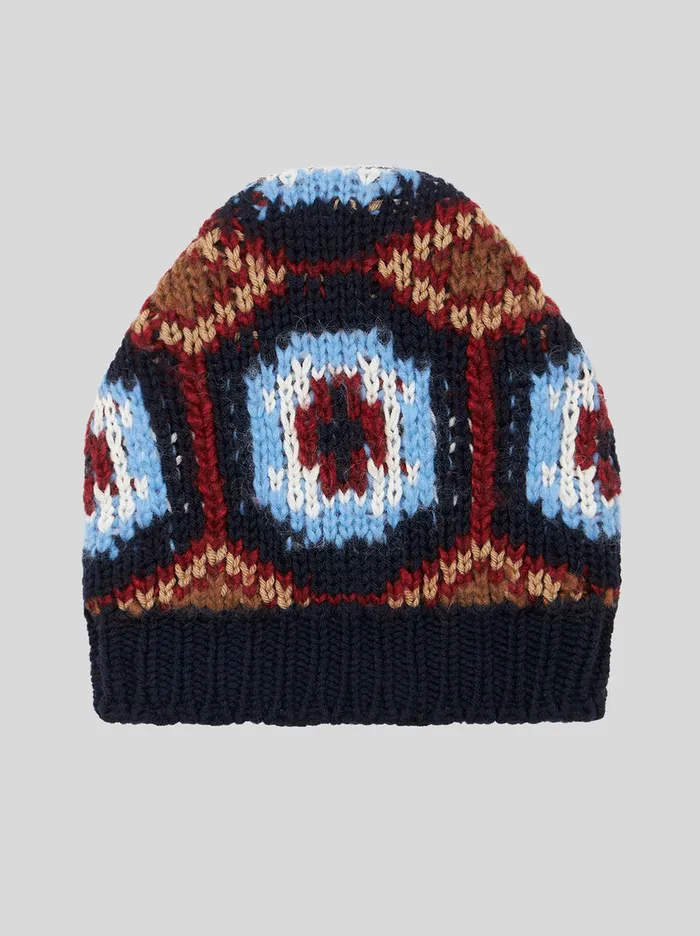 Women Jacquard Hat Etro Hats And Gloves