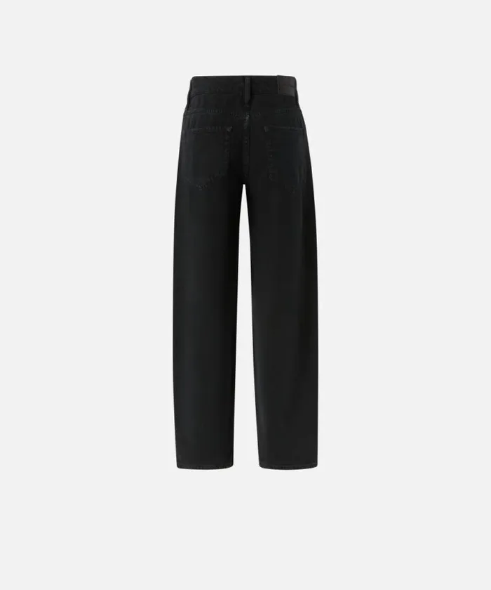 Women Jeans Pinko Balloonfit Jeans In Soft Bull Denim Limo Black Women Jeans Pinko Balloonfit Jeans In Soft Bull Denim Limo Black