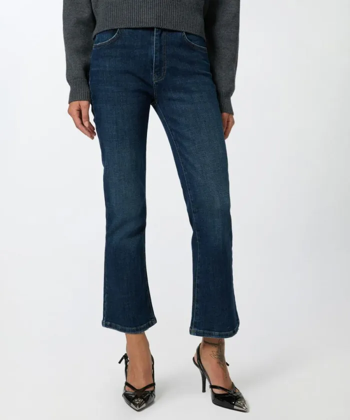 Women Jeans Pinko Dark Denim Bootcut Jeans Dark Vintage Wash Women Jeans Pinko Dark Denim Bootcut Jeans Dark Vintage Wash